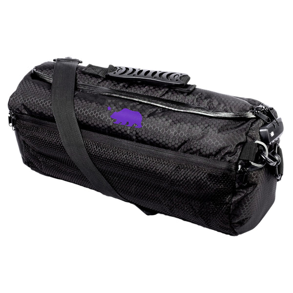 Large duffle purple logo