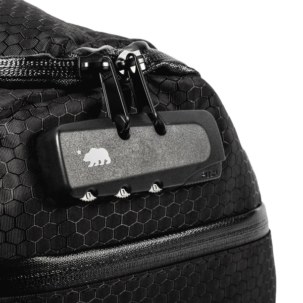Duffle bag combo lock