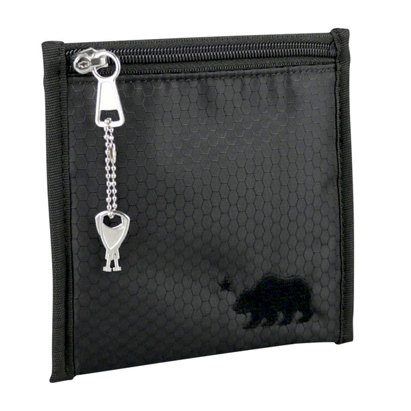 Small black pouch black logo