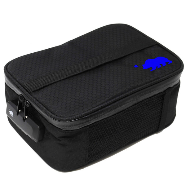 Large black soft case blue logo