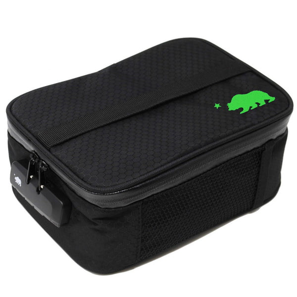 Large black soft case green logo