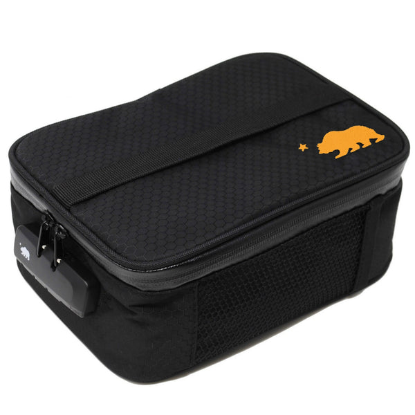 Large black soft case orange logo