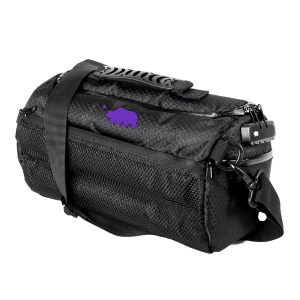 Small duffle purple logo