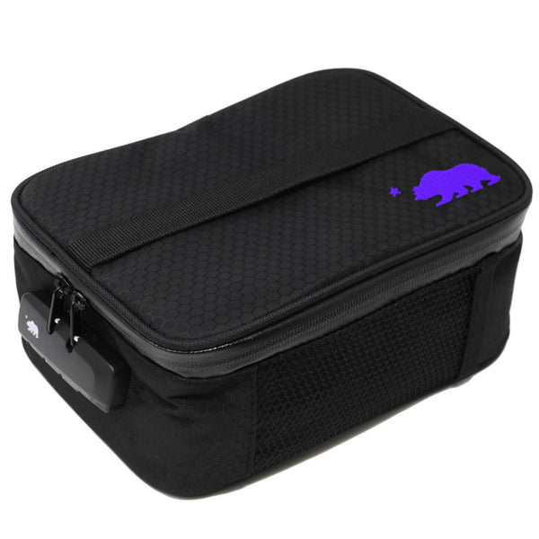 Large black soft case purple logo