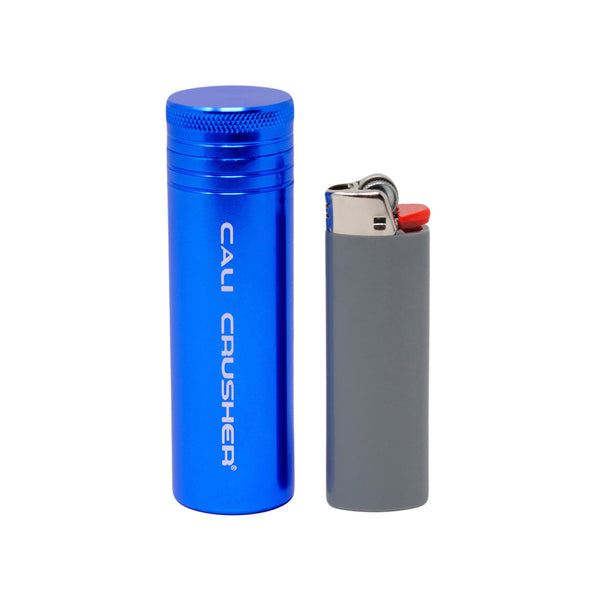 Blue pocket storage with lighter