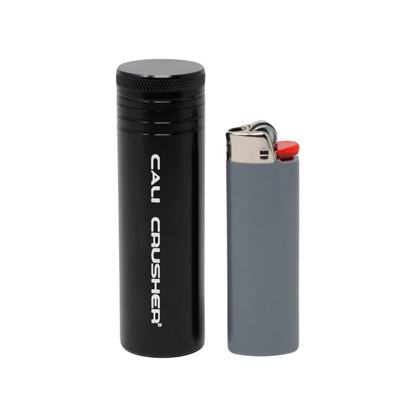 Black pocket storage with lighter